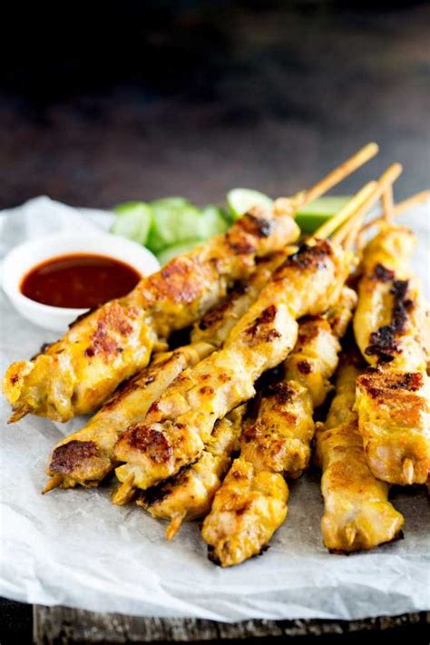 Malaysian Chicken Satay #SundaySupper | Sprinkles and Sprouts