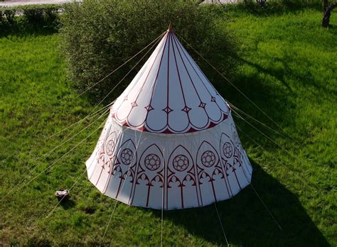 Painted tent - medieval pavilion - cotton - Matuls