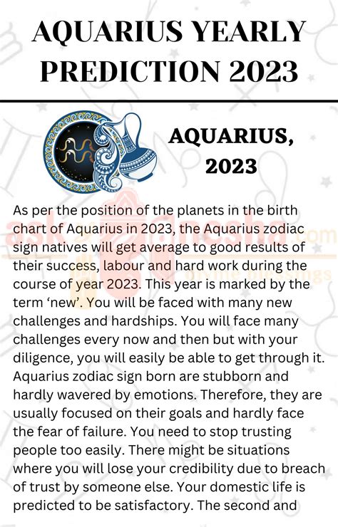 PPT - Aquarius Yearly Horoscope 2023 PowerPoint Presentation, free ...