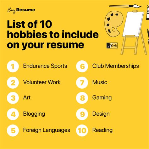 How to Include Hobbies on Your Resume in 2022 (With Examples) | Easy Resume