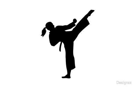 Pin by B B on Vbs | Taekwondo girl, Girl silhouette, Taekwondo