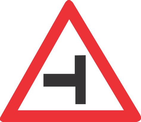 Side-Road Junction (Left) road sign (W107) | Safety Sign Online