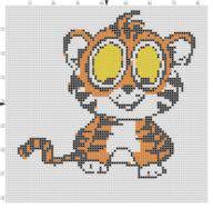 Easy Tiger Cross Stitch Pattern | Advanced Cross Stitch Pattern