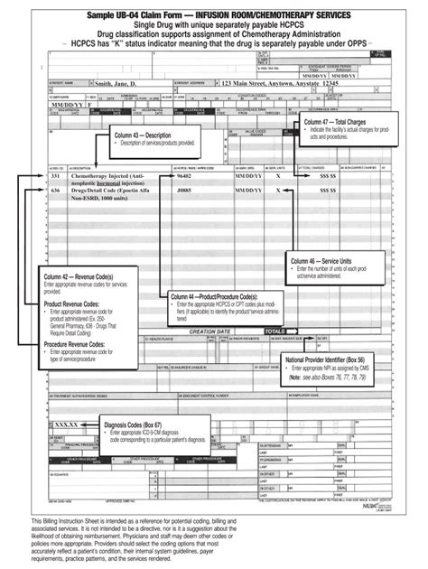 Ub04 form example: Fill out & sign online | DocHub