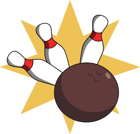 Bowling Ball And Pins Vector