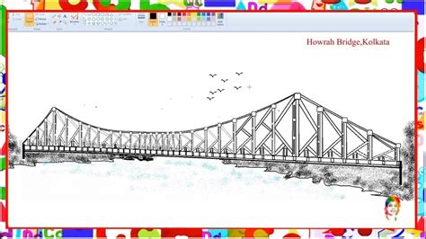 Top 156+ howrah bridge drawing - nanoginkgobiloba.vn