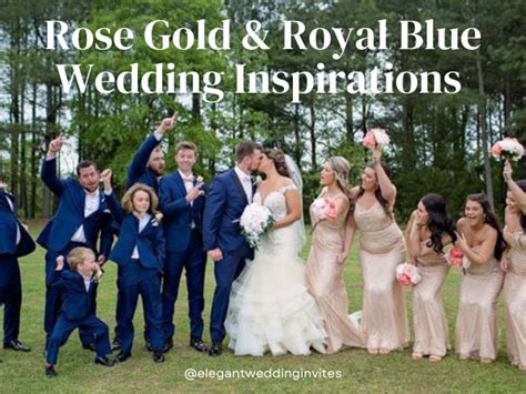 7 Inspirations for a Stunning Rose Gold and Royal Blue Wedding 2023 ...