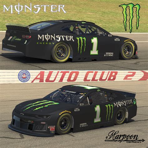 2020 Kurt Busch Monster Energy Mustang by Brantley Roden - Trading Paints