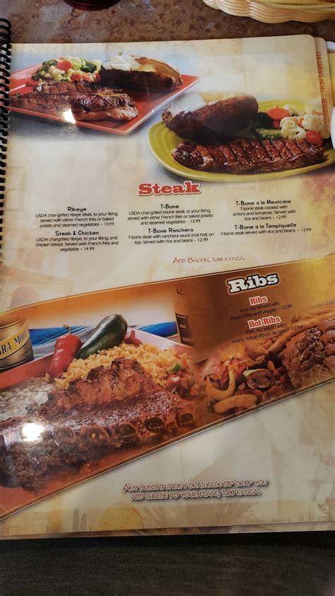 Menu at Rio Grande Mexican Grill restaurant, Yanceyville