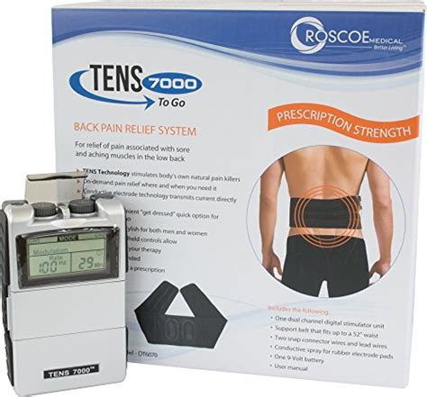 TENS 7000 To Go 2nd Edition Back Pain Relief System, TENS Unit Muscle ...