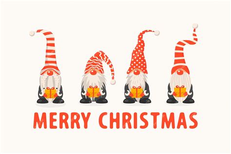 Premium Vector | Merry Christmas Greeting Card Vector Christmas Cute ...