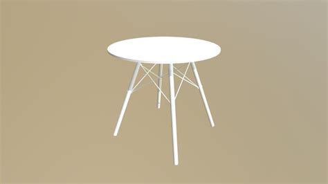 Eiffel 32" Round Dining Table - Download Free 3D model by allenbranch [a7fabdf] - Sketchfab
