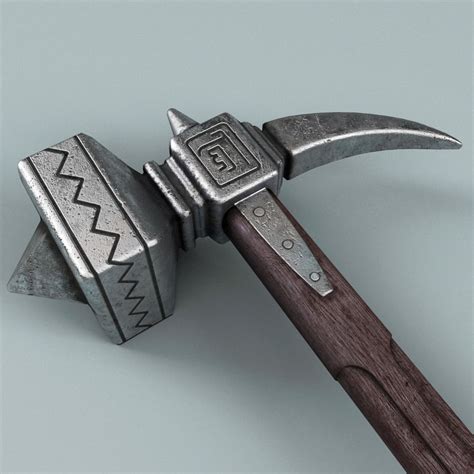 3d battle hammer model