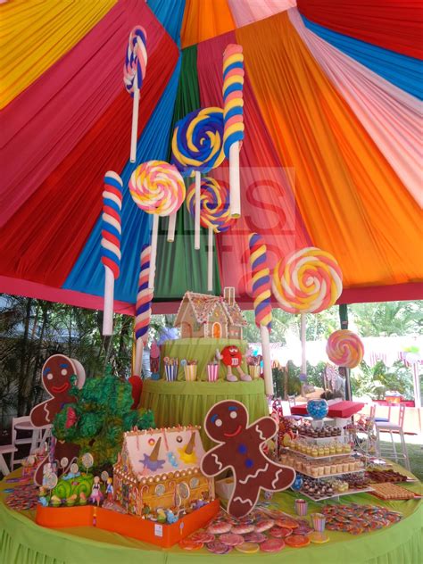 Decorar una fiesta de cumpleaños inspirada en el clásico juego Candy Land dará a tu evento un ...