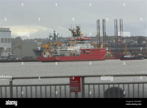 Sir David Attenborough ship leaves Cammell Lairds Stock Photo - Alamy