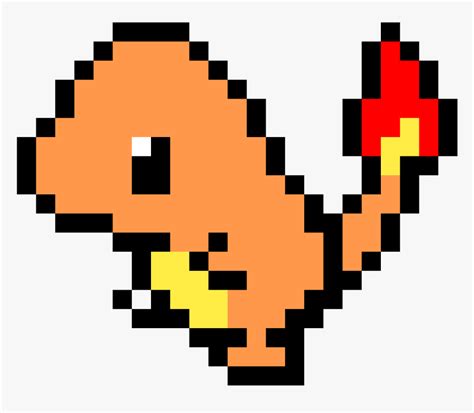 Pixel Art Charmander Gif , Png Download - Shiny Charmander Pixel Art, Transparent Png ...