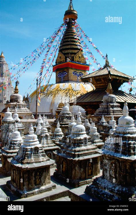 Swayambhunath Stupa, Kathmandu Valley, Nepal Stock Photo - Alamy