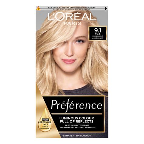 L'Oreal Paris Preference 9.1 Viking Light Ash Blonde Hair Dye