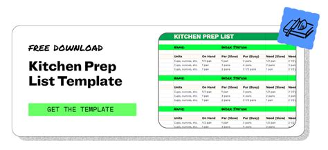 The Only Kitchen Prep List Template Your Restaurant Needs