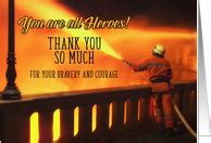 Thank You Cards for Firefighter from Greeting Card Universe