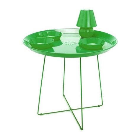 Low round painted metal coffee table (220 AUD) liked on Polyvore featuring home, furniture ...