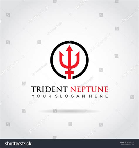 Trident Neptune Logo Template Trident On Stock Vector (Royalty Free ...