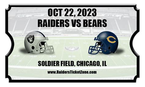 Las Vegas Raiders vs Chicago Bears Football Tickets | 10/22/23