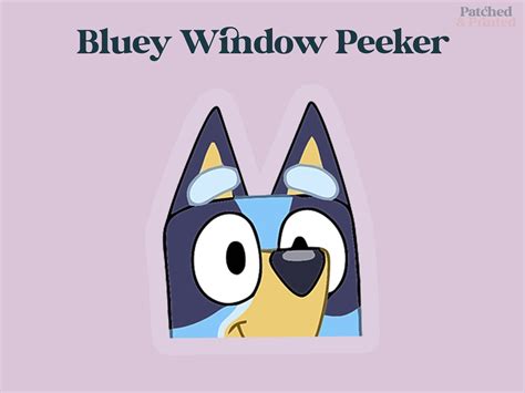 Bluey Car Sticker, Car Vinyl Sticker, Window Decal, Toddler, Bluey Gift ...