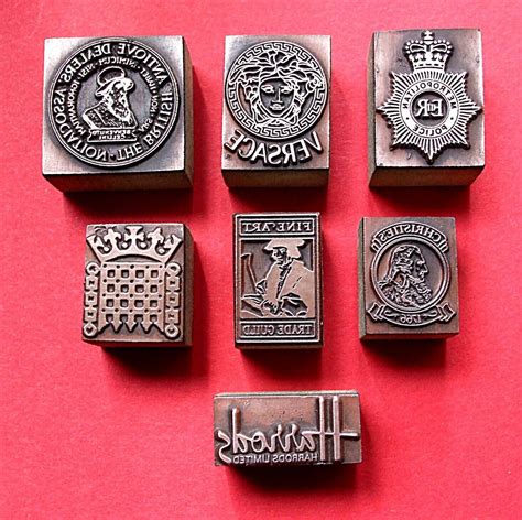 COLLECTION OF "VARIOUS BADGES" Printing Blocks. (SOLD AS ONE LOT) | eBay