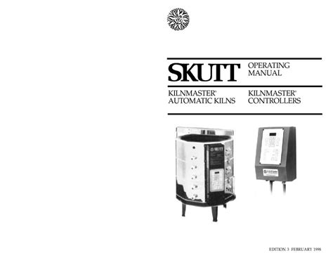 SKUTT KILNMASTER AUTOMATIC KILNS OPERATING MANUAL Pdf Download | ManualsLib