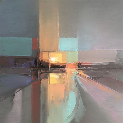 Abstract Landscape Paintings Capture Energetic Cityscapes