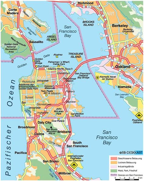 East bay San Francisco map - Map of east bay cities (California - USA)