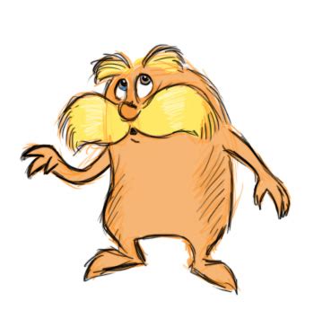 The Lorax -doodle by dontclimbontheIguana on DeviantArt