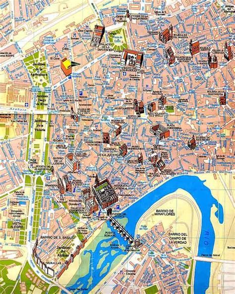 Seville Spain Attractions Map