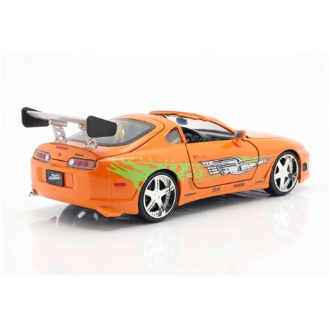 Fast & Furious Brian`s Toyota Supra 1995 orange 1:24