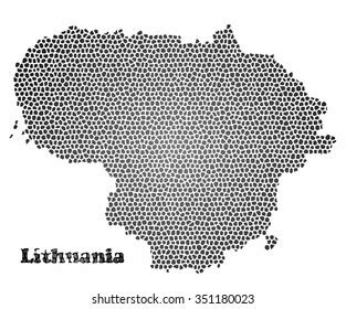 Concept Map Lithuania Vector Design Illustration Stock Vector (Royalty Free) 351180023