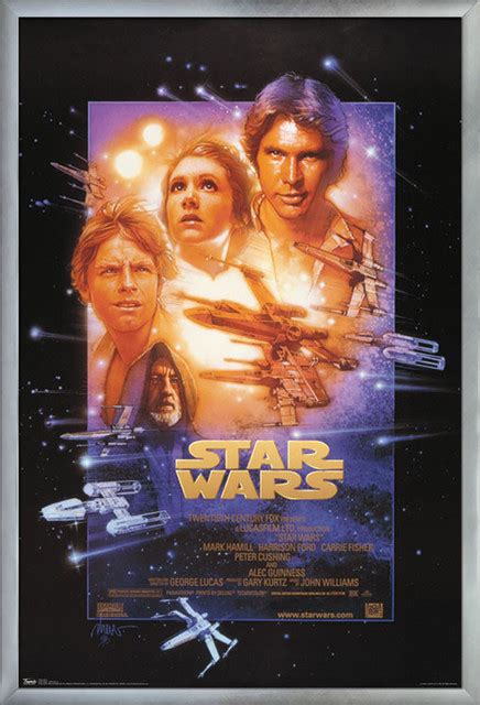 24x36 Star Wars Episode 4 Poster, 25.8"x37.8"x1" - Contemporary ...