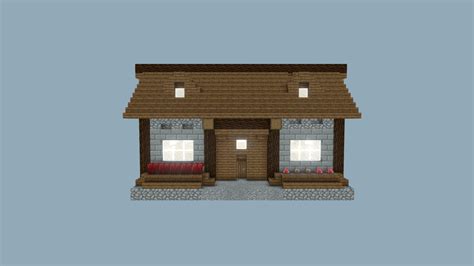 Minecraft House - 3D model by sergentti [a66df76] - Sketchfab