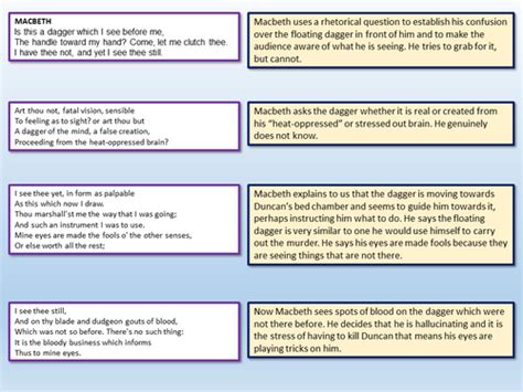 Macbeth Dagger Scene | Teaching Resources