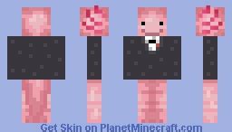 tuxedo axolotl Minecraft Skin