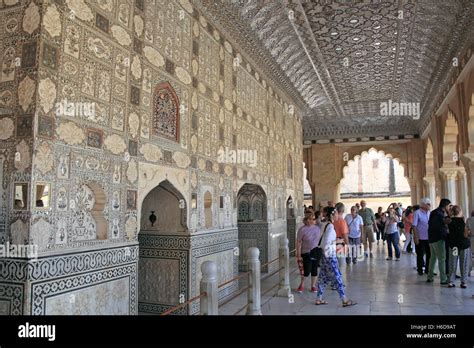 Sheesh Mahal, Amer (or Amber) Fort, Amer, Jaipur, Rajasthan, India ...