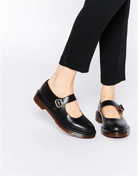 Dr. martens Archive Indica Mary Jane Flat Shoes in Black | Lyst