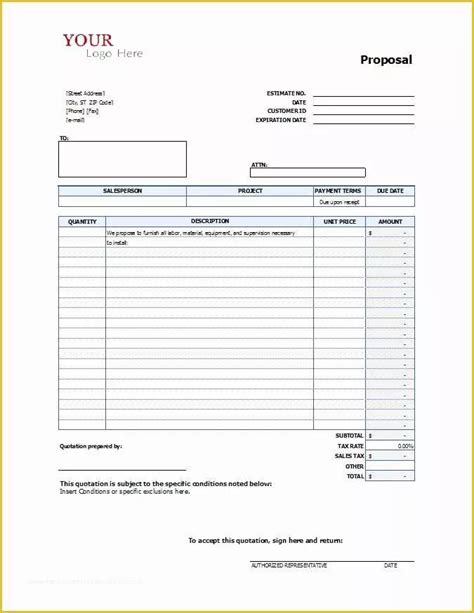 Free Sample Bid Proposal Template Of Printable Sample Construction Proposal Template form ...