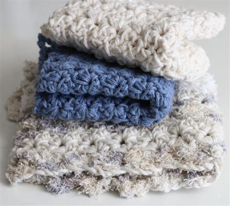 Textured Crochet Washcloth Pattern Tutorial - Sprig Stitch - Melanie Ham