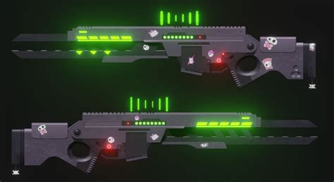 ArtStation - Murder Drones Uzi Railgun 3d model