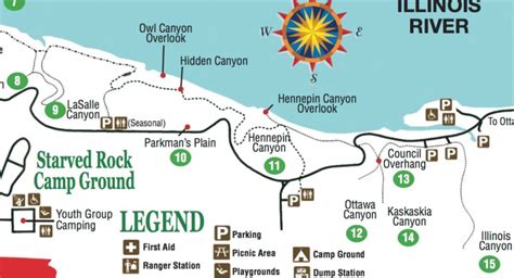 Starved Rock State Park Trail Map - Printable Map