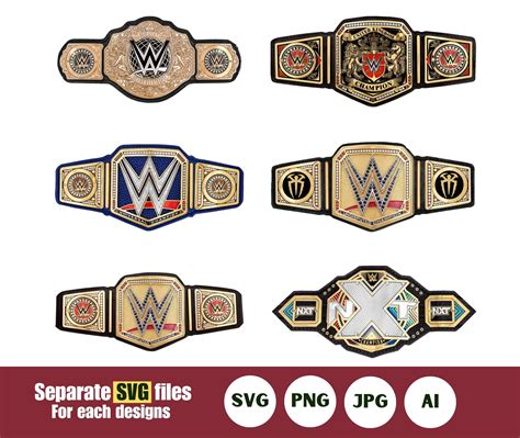 WWE SVG Belt Championship, Nxt Belt Svg, Heavyweight Belt, Clipart, WWE ...