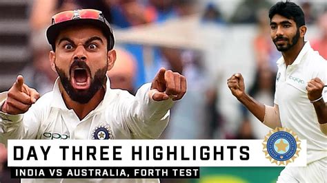 IND VS AUS 4th Test 3rd Day Full Highlights - YouTube