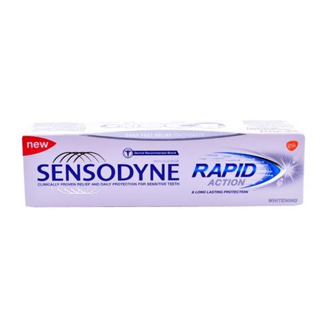 Sensodyne Toothpaste Rapid Action Whitening 75ml