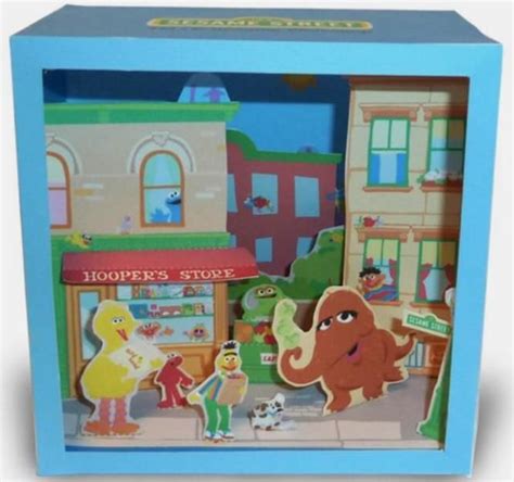 PAPERMAU: Sesame Street - Hooper`s Store Shadow Box Papercraft For Kidsby Sesame Workshop ...